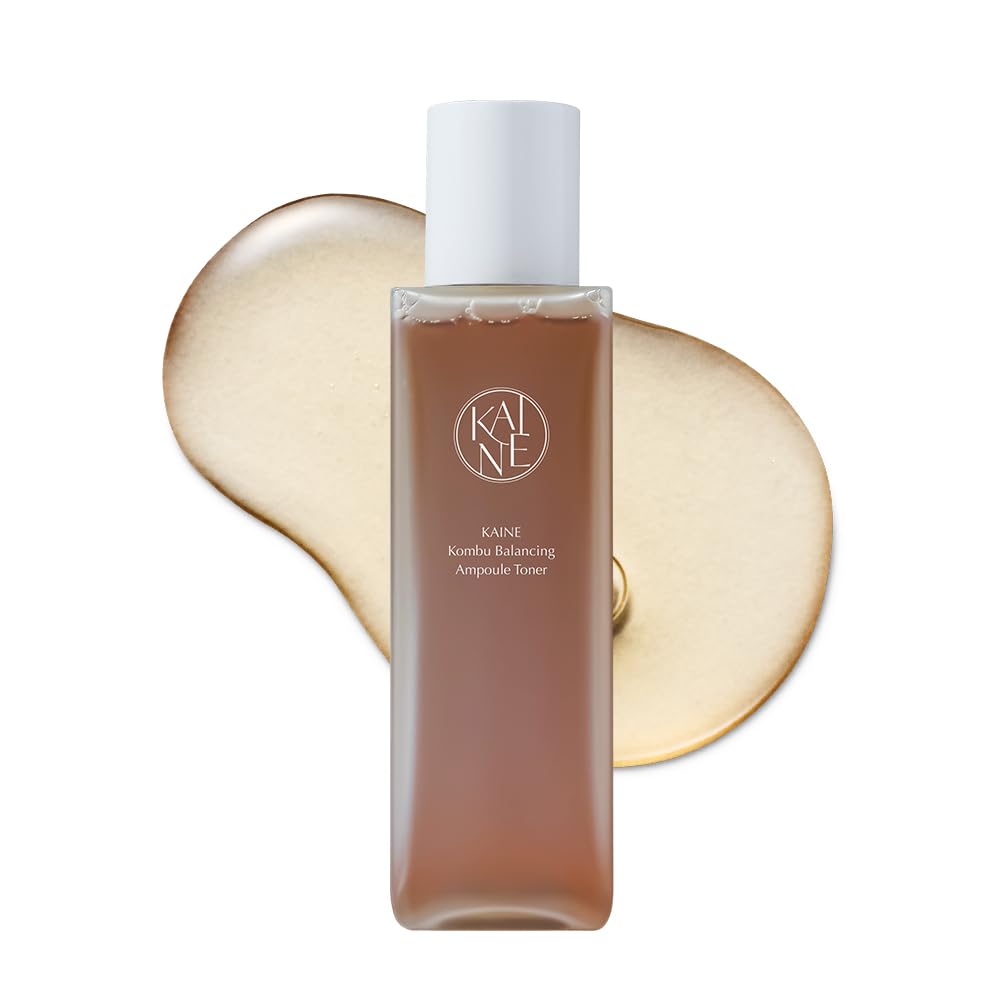 Kaine Kombu Balancing Ampoule Toner for Glass Skin, Deep Hydration & Skin Barrier Strengthening with 1% Panthenol and 60% Fermented Kombu, Korean Skin Care, 5.07 fl oz / 150ml