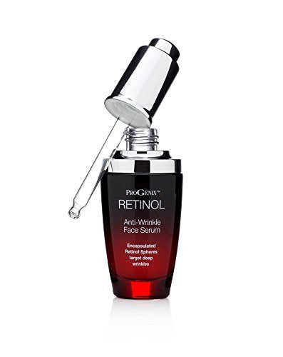 Progenix Professional Skin Care Retinol Serum. Anti-Wrinkle Face serum targets deep wrinkles and dark spots. 1oz
