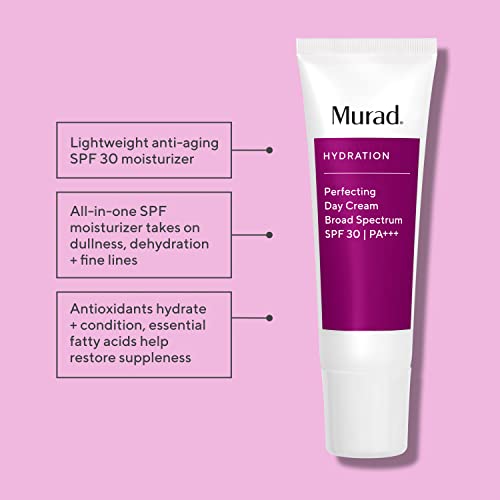 Murad Perfecting Day Cream Broad Spectrum SPF 30 - Hydration SPF Facial Moisturizer Cream with SPF, 1.7 Fl Oz