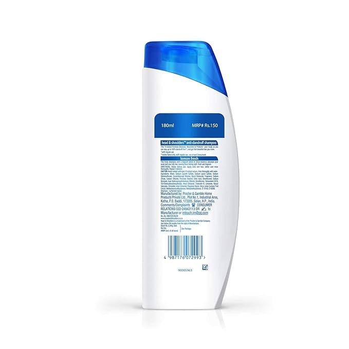 Head - Shoulders, Anti Dandruff Shampoo, Lemon Fresh, 180 ML
