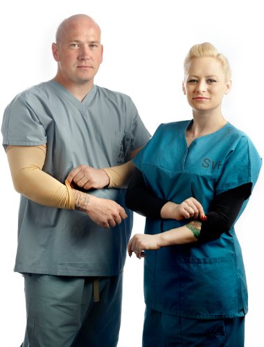 Tatjacket Full Sleeve Concealer Pack, Black, Medium, 2 Count