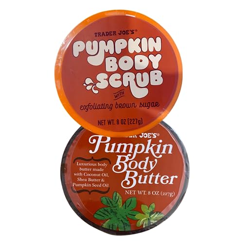 Trader Joe's Pumpkin Body Scrub and Body Butter 8 oz each Set