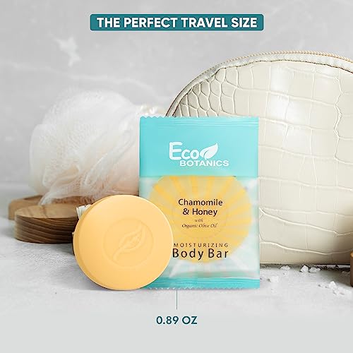 Eco Botanics Travel-Size Hotel Body Bar Soap, 0.89 oz (Case of 100)