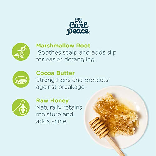 Just For Me Curl Peace Ultimate Detangling Conditioner (3 Pack) - Nourishes & Replenishes, Contains Marshmallow Root Extract, Cocoa Butter & Raw Honey, Sulfate Free, No Animal Testing, 12 oz