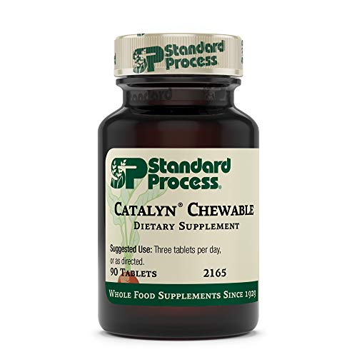 Standard Process Inc. Catalyn Chewable - Foundational Support for General Wellbeing with Vitamins D, C, A & B6, Thiamine, Riboflavin, Magnesium Citrate - 90 Tablets