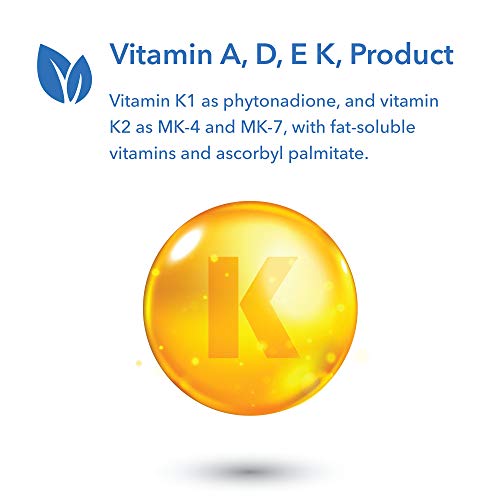 Allergy Research Group Full Spectrum Vitamin K - Vitamin K1 and K2 Supplement, Vitamin K Complex, MK-4, MK-7, Vitamin D3, Vitamin A - 90 Count