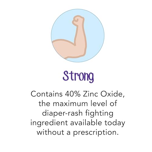 Desitin Maximum Strength Baby Diaper Rash Cream, 40% Zinc Oxide for Treatment, Relief & Prevention, Hypoallergenic, Phthalate- & Paraben-Free Paste, Protects Skin for 12 Hours, 4.8 oz
