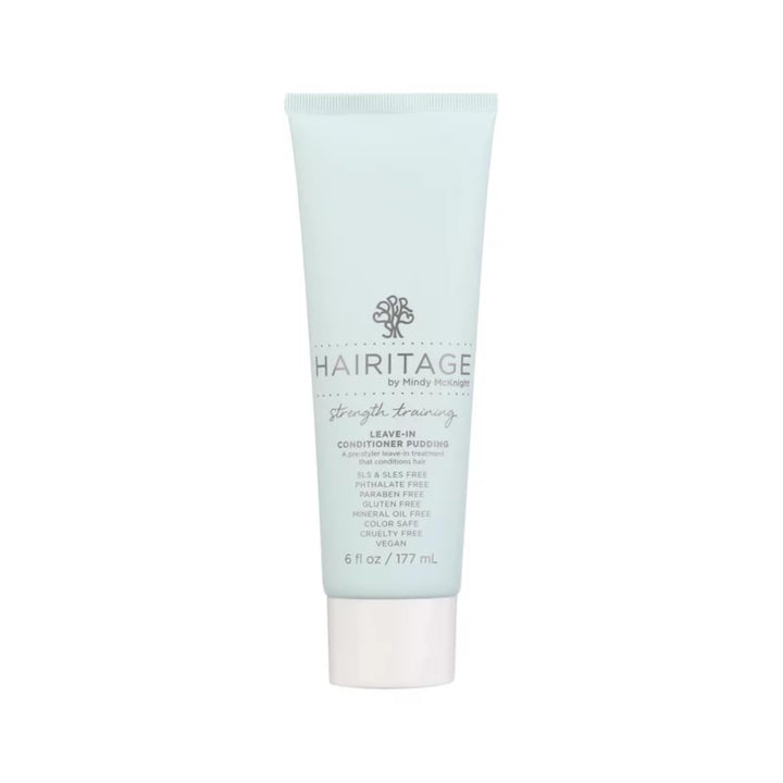 Hairitage Leave-In Conditioner Pudding with Coconut Oil + Shea Butter - Softens + Detangles Hair - For Thick + Curly Hair - Rejuvinates + Restores Strands - Frizz Control