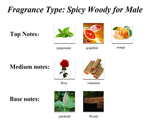 Perfume&Beauty Perfume Eau de Parfume for Men, 3.4 oz Spray Parfume for Men 100 ML- Black Millionaire