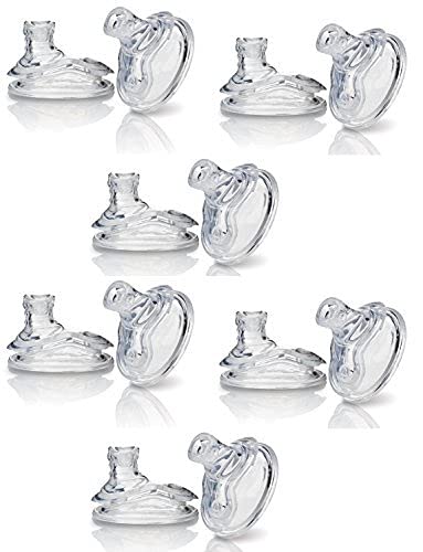 Nuby (6 Packs) 12 Count, Super Spout No Spill Replacement Spouts, Clear