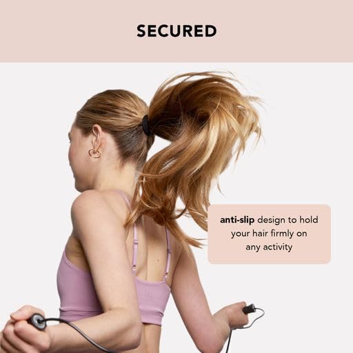 KITSCH Black Nylon Elastics 20 Pc Set, 20 CT