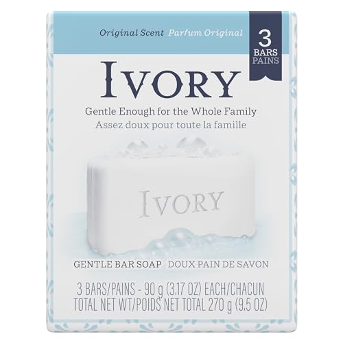 Ivory Simply Ivory Bath Bar for Unisex, 3 Count