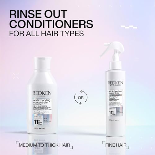 Redken Bonding Conditioner for Damaged Hair Repair | Acidic Bonding Concentrate | For All Hair Types | 1 Fl. Oz.