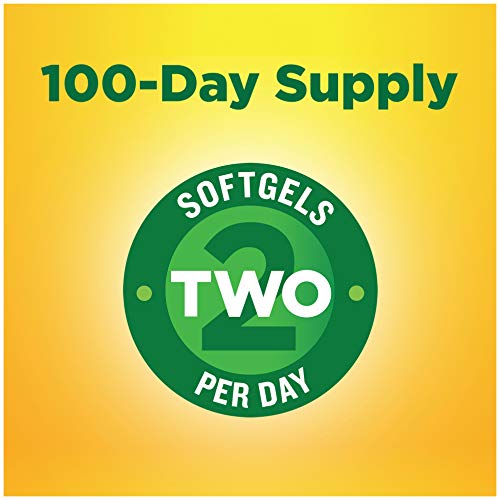 Burp-Less Fish Oil 1200 mg, 200 Softgels, Fish Oil Omega 3 Supplement For Heart Health