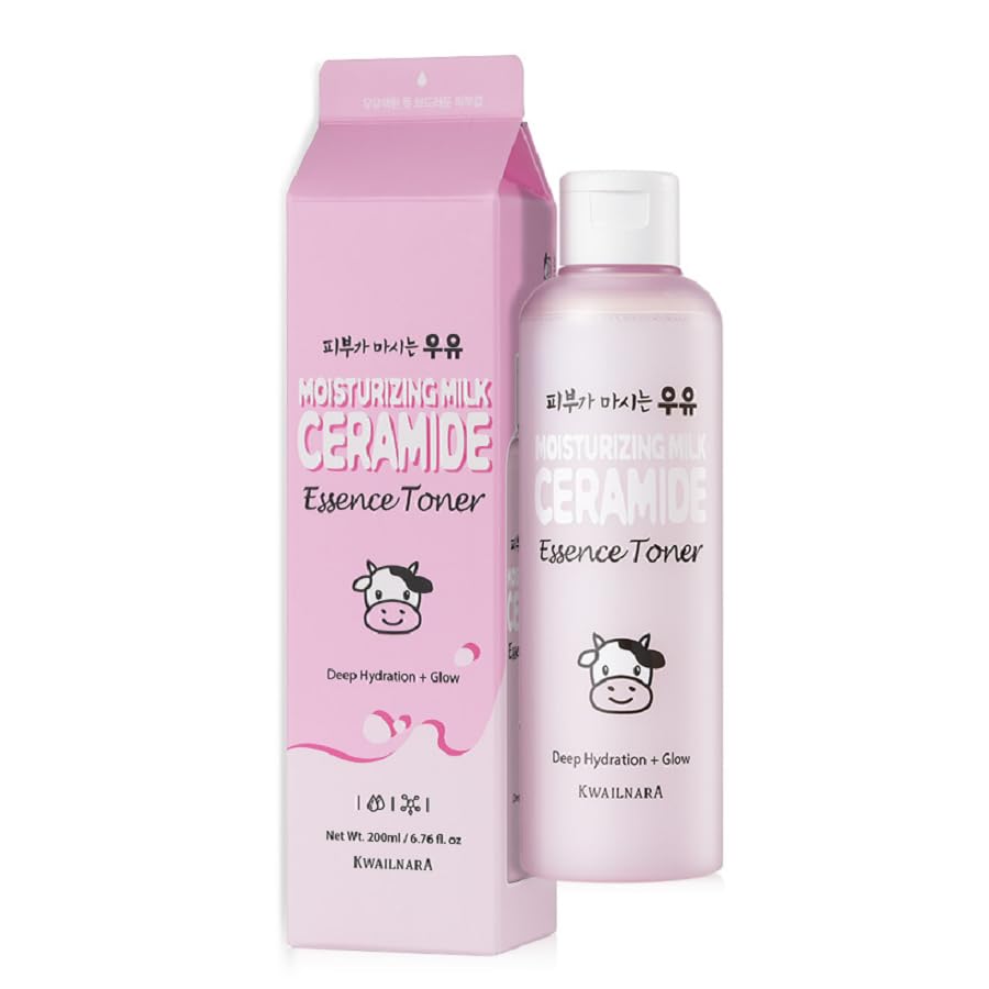 WELCOS Kwailnara Moisturizing Ceramide Toner | Long Lasting Hydrating, Soothing, Nourishing w/Milk Extract, Shea Butter, Royal Jelly | Korean Skin Care | 200ml / 6.76 Fl. oz