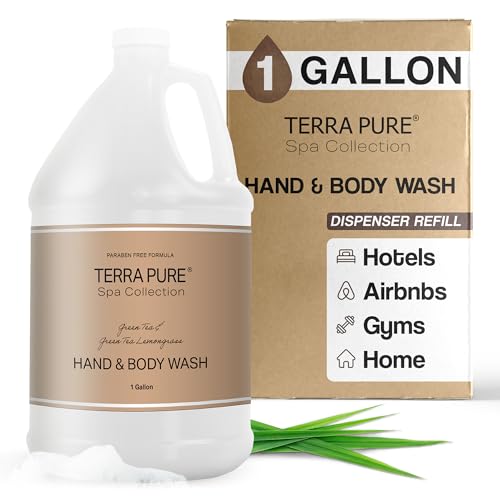 Terra Pure Hotel Body Wash/Hand Soap | One Gallon | Designed to Refill Soap Dispensers (Set of 1)