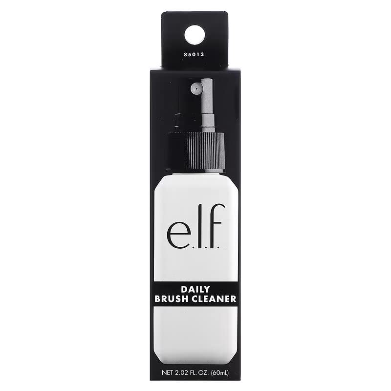 e.l.f. Daily Brush Cleaner, Clear, 2.02 Ounce