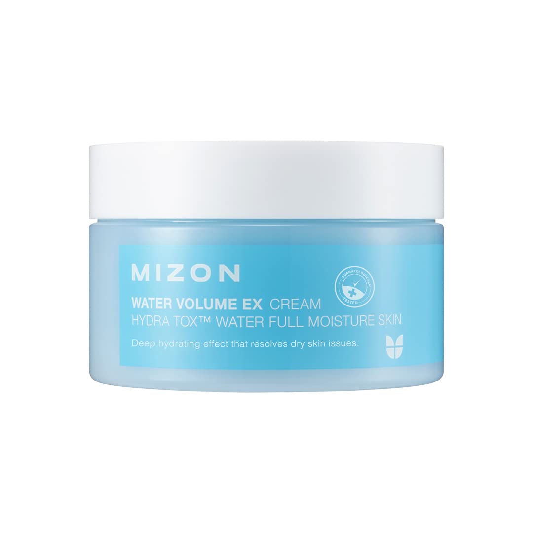 MIZON Water Volume EX Cream, Daily Hydrating Gel Moisturizer for All Skins, Lightweight, Soothing, Brightening, Facial Cream, Korean Skincare, Powerful Moisture Retention Effect (100ML, 3.38 FL OZ)