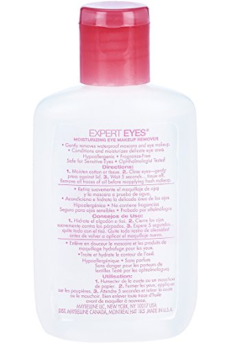 Maybelline New York Expert Eyes Moisturizing Eye Makeup Remover, For Waterproof Eye Makeup, 2.3 fl. oz.