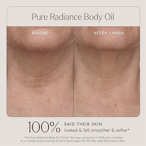 True Botanicals Pure Radiance Body Oil | Anti-Aging Body Oil for All Skin Types | Moisturize & Restore Skin Health | Dermatologist Tested, All Natural, Vegan, Clinically Proven | 3.9 fl oz | 114 ml