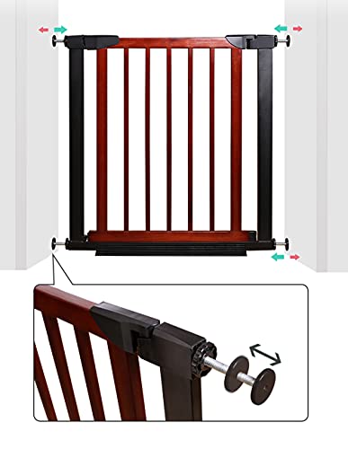 4Pcs Universal Baby Gate Threaded Spindle Rod, M8 (8mm) Replacement Bolt Part for Baby & Pet Pressure Mounted Safety Gates, Extra Long Baby Tension Gate Extender (Black)