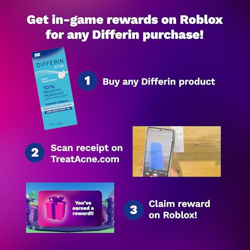 Differin Acne Treatment Gel, 90 Day Supply, Retinoid Treatment for Face with 0.1% Adapalene, Gentle Skin Care for Acne Prone Sensitive Skin, 45g Pump (Packaging May Vary)