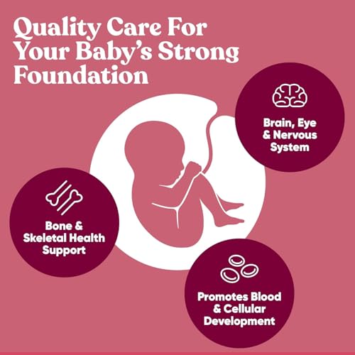 Glow Prenatal Vitamins for Women – 20-in-1 Vital Nutrients for Healthy Pregnancy and Fetal Development – Folic Acid & Vegan DHA For Baby's Growth & A Comfortable Pregnancy – 60 Nourishing Capsules