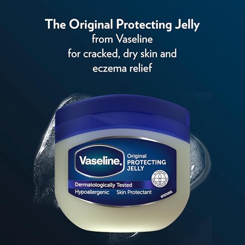 Vaseline Unscented Petroleum Jelly 50ml - Whole Body Moisturizer for Dry Skin, 1.69oz