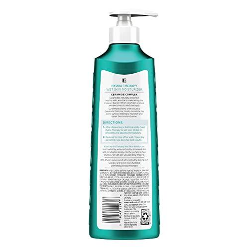 Curel Hydra Therapy 12 Ounce Wet Skin Moisturizer Pump (354ml) (3 Pack)