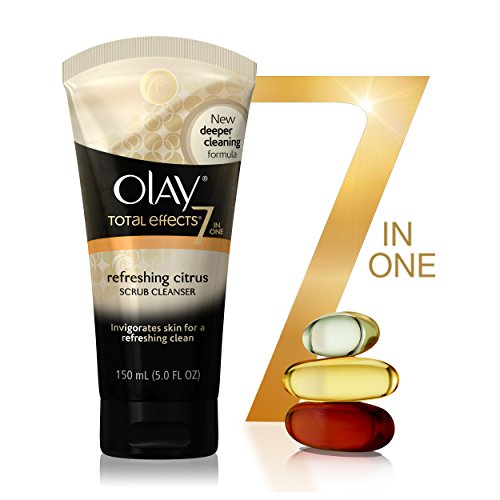 Olay Total Effects Refreshing Citrus Scrub Face Cleanser, 5.0 Ounce