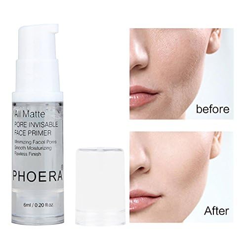 2 Pack PHOERA Face Primer,Magical Perfecting Base Face Mattifying Primer Anti-Aging WrinklesShrink Pore Remove Fine Lines Exfoliating Anti-Oxidation.(6Ml)