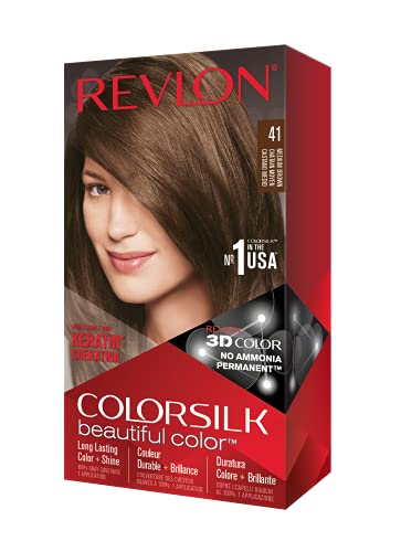Revlon ColorSilk Haircolor, Medium Brown (Pack of 3)