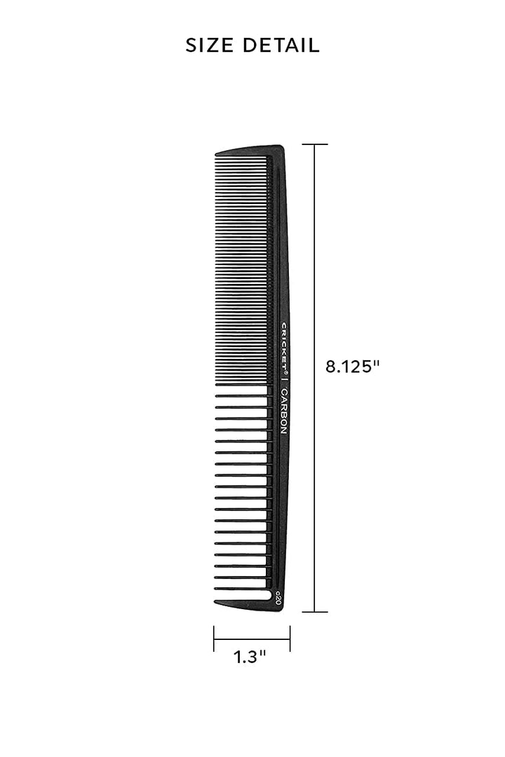 Cricket Carbon Hair Comb (Various Styles) C-20 All-Purpose AD