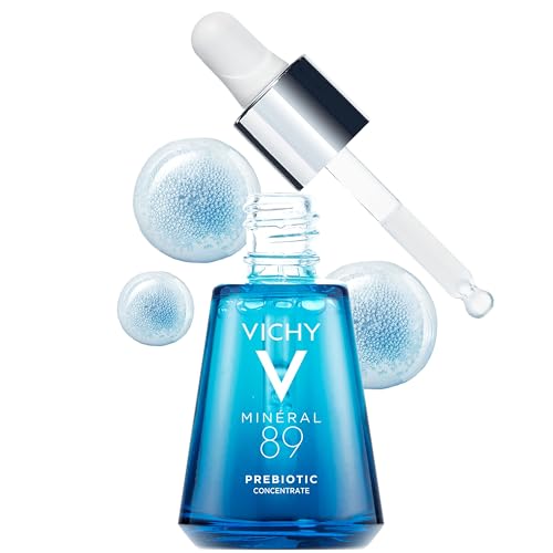Vichy Mineral 89 Prebiotic Defense & Recovery Concentrate, Niacinamide Serum For Face, Skin Barrier Repair Seum With Antioxidants, Pore Minimizer & Hydrating Serum For Dull, Dry Skin