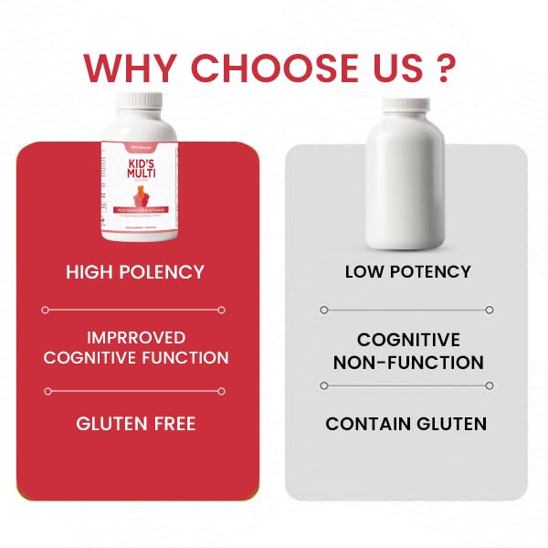 GMX Naturals Kids Multivitamin Gummies (90 Count) | Kids Vitamins Gummies | Immune & Growth Support | Sugar & Gluten Free | Cherry, Strewberry & Orange Flavour Gummies | 1 Month Supply