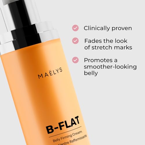 MAËLYS Cosmetics B-FLAT Belly Firming Cream - Stretch Mark Belly Cream - Tightening Belly Cream
