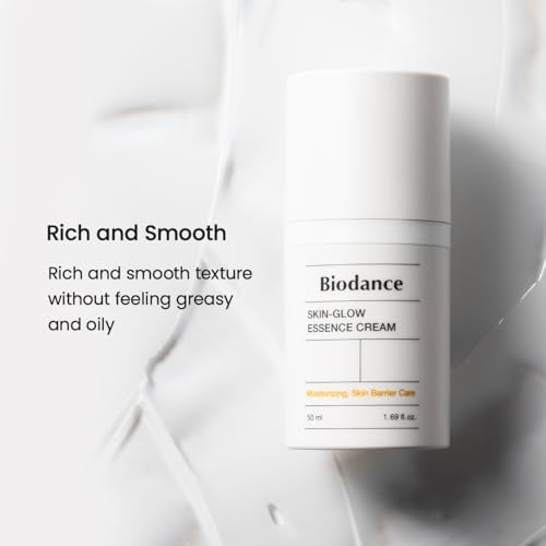 BIODANCE Skin-Glow Essence Cream, Moisturizing, Anti-Aging, Hyaluronic Acid & Ceramide Facial Moisturizer, Korean Skincare | 1.69 fl.oz, 50ml