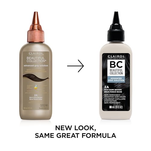 Clairol Professional Beautiful Collection Advanced Gray Solutions, 2A Rich Dark Brown, 3 oz. - Packaging May Vary