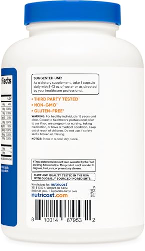 Nutricost Vitamin B Complex 462mg, 240 Capsules - with Vitamin C - Energy Complex