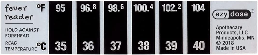 EZY DOSE Kids Thermometer for Fever for Baby and Toddler, Celsius & Fahrenheit, Reusable, Home & Travel, 10 ml