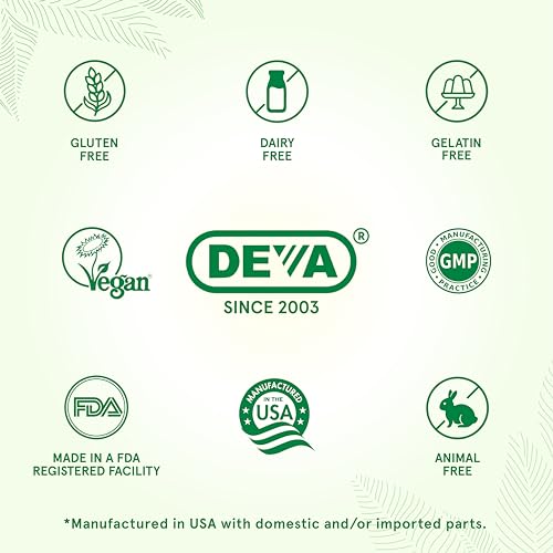DEVA Vegan Glucosamine-MSM-CMO & Turmeric Supplement - Gluten Free Plant Based Nutritional Supplement - 90 Tablets (Pack of 2)