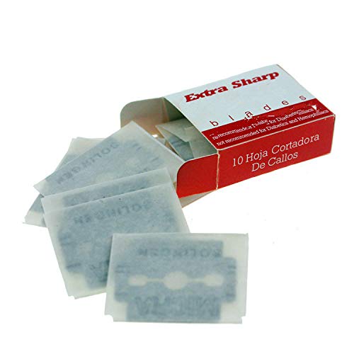 Vip Beauty Shop Foot Shaver Blade: Yimart 100Pcs Stainless Steel Sharp Replacement Corn Blades For Foot Hard Dead Skin Remover Hand Foot File Foot Care Pedicure Machine (Foot Shaver Blade)