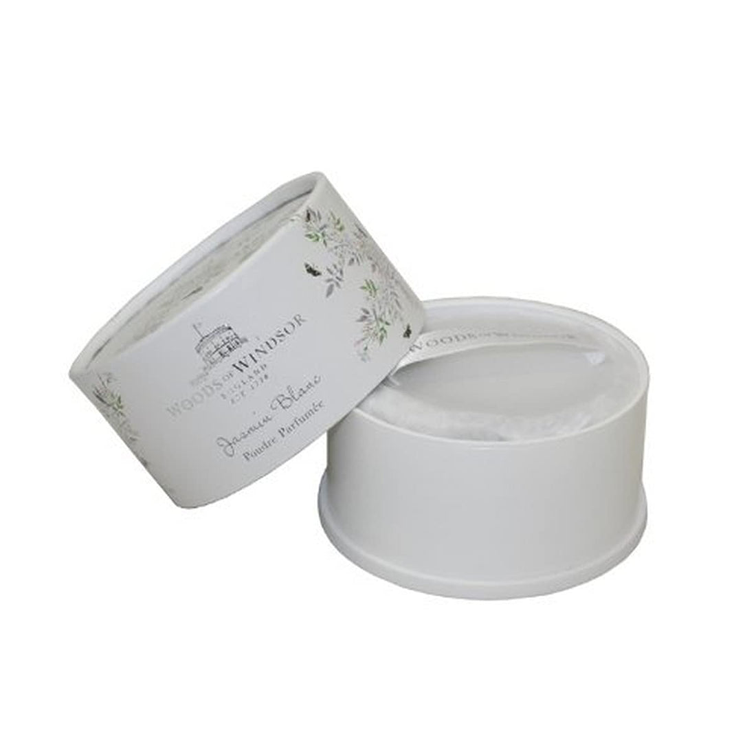 Woods of Windsor White Jasmine Body Dusting Powder with Puff for Women, 3.5 Ounce