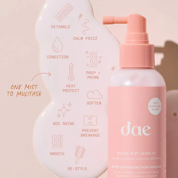 DAE Hair Mirage Mist Leave-In Conditioner - Detangles, Conditions & Heat Protection