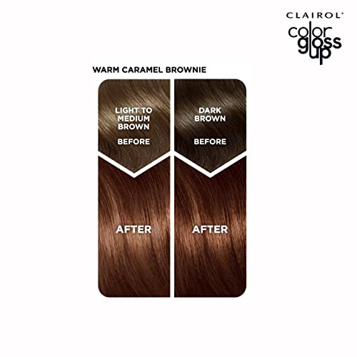 Clairol Color Gloss Up Temporary Hair Dye, Warm Caramel Brownie Hair Color, Pack of 1
