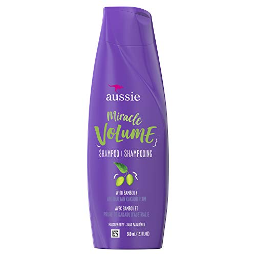 Aussie For Fine Hair - Aussie Paraben-free Miracle Volume Shampoo W/Plum & Bamboo, 12.1 Fl Oz
