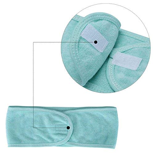 6 Silicone Face Mask Brushes Facial Mud Applicator Clay Tools and 6 Spa Facial Headband Terry Cloth for Charcoal Mixed Mask Soft