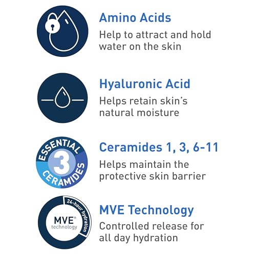 CeraVe Hydrating Cream To Foam Cleanser, Makeup Remover Face Wash For Dry Skin, Foaming Facial Cleanser With Hyaluronic Acid, Normal To Dry Skin, Fragrance Free & Non Comedogenic, 8 Fluid Ounces