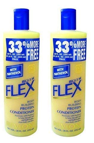 Revlon Flex Regular Conditioner body building protein conditioner 592 ml / 20 Oz - Worldwide Shipping (Pack of 2)
