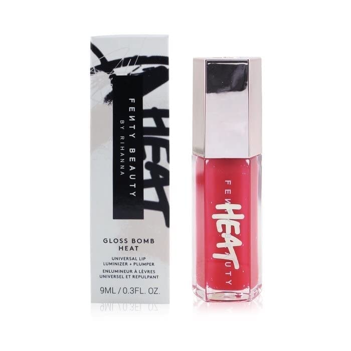 Fenty Beauty Gloss Bomb Heat Universal Lip Luminizer Plus Plumper - 01 Hot Cherry for Women - 0.3 oz Lip Gloss